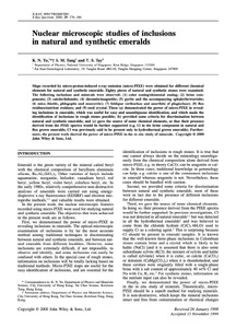 Nuclear microscopic studies of inclusions in natural and synthetic emeralds